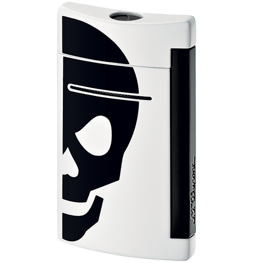 S.T. Dupont Lighter Mini Jet Black & White Skull 10056 "PREORDER"