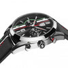 Ferrari Men's 0830237 D50 Stainless Steel Watch with Striped Leather Band