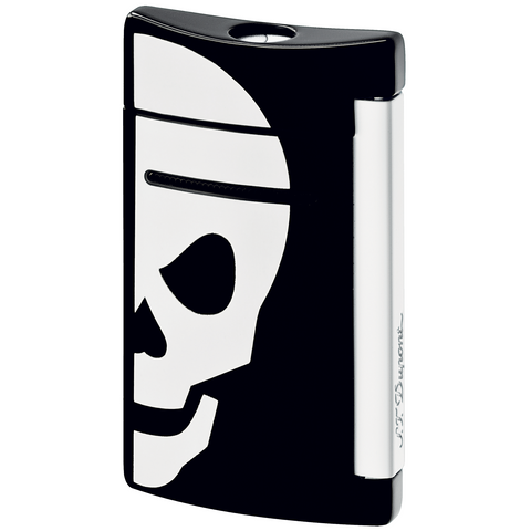 S.T. Dupont MiniJet Black White Skull Lighter 10055