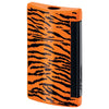 S.T. Dupont MiniJet Black and Orange Tiger Pattern Torch Flame Lighter 10073