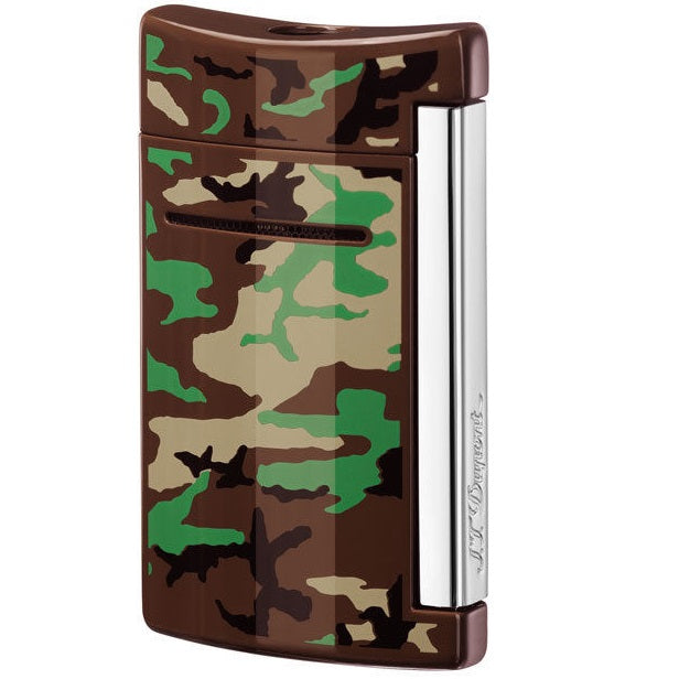 S.T. Dupont MiniJet Torch Flame Lighter, Brown Camouflage, 10087