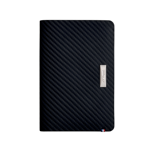 S.T. Dupont Défi Carbone Leather Wallet, Black, 7 Cards, RFID Protection 170015