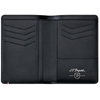 S.T. Dupont Défi Carbone Leather Wallet, Black, 7 Cards, RFID Protection 170015