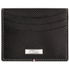 S.T. Dupont Défi Perforated Credit card holder, Black Leather, 170406