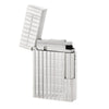 S.T. Dupont Silver Plate, Cut Lines Gatsby Lighter, 18138 (018138)