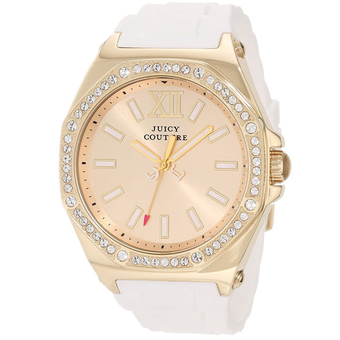 Juicy Couture Women's 1901032 Chelsea White Silicone Strap Watch