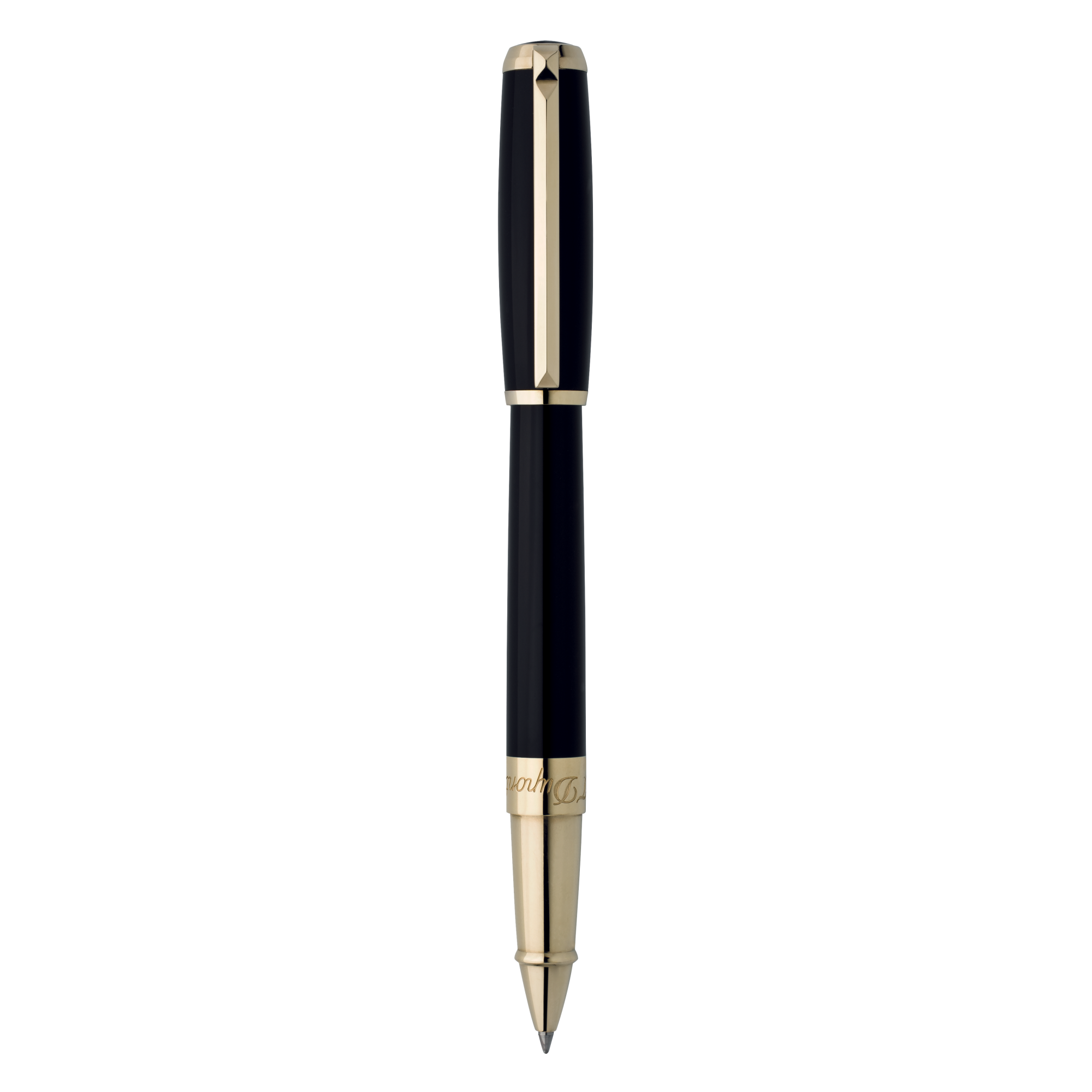 S.T.Dupont Elysee Black lacquer Gold Rollerball Pen 412574