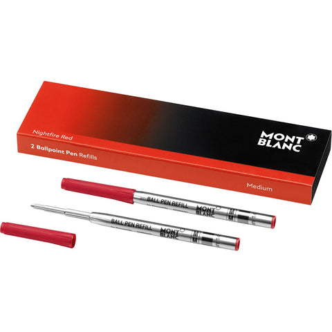 Montblanc Ballpoint Pen Refills Medium Nightfire Red 116215