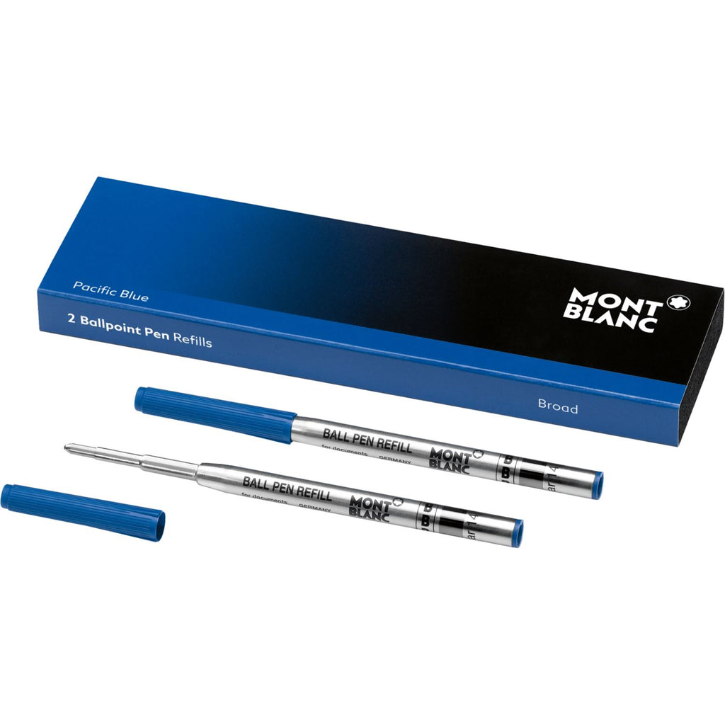 Montblanc 2 Ballpoint Broad Pen Refill - Pacific Blue 116214