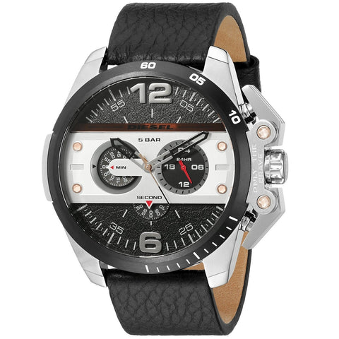 Diesel Men's DZ4361 'Ironside' Chronograph Black Leather Watch