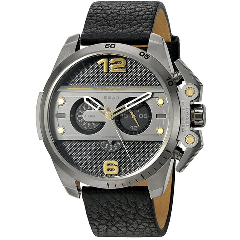 Diesel Men's DZ4386 'Ironside' Chronograph Black Leather Watch