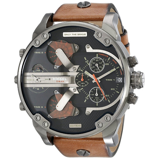 Diesel Mr. Daddy 2.0 Black Dial Quartz Mens Watch DZ7332