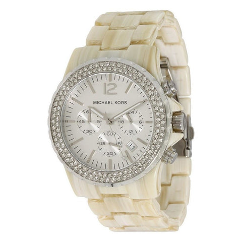 Michael Kors Women's MK5598 Madison Beige Plastic Quartz Watch