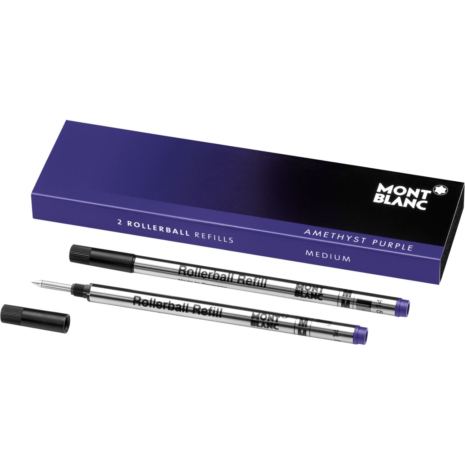 Montblanc Rollerball Medium Refill Pack of 2 Amethyst Purple 106931
