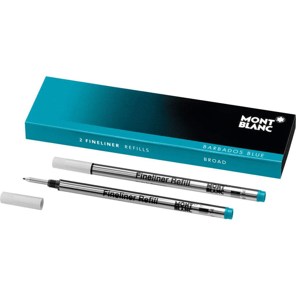 Montblanc Fineliner Barbados Blue Refill Broad Point - Pack of 2 111444