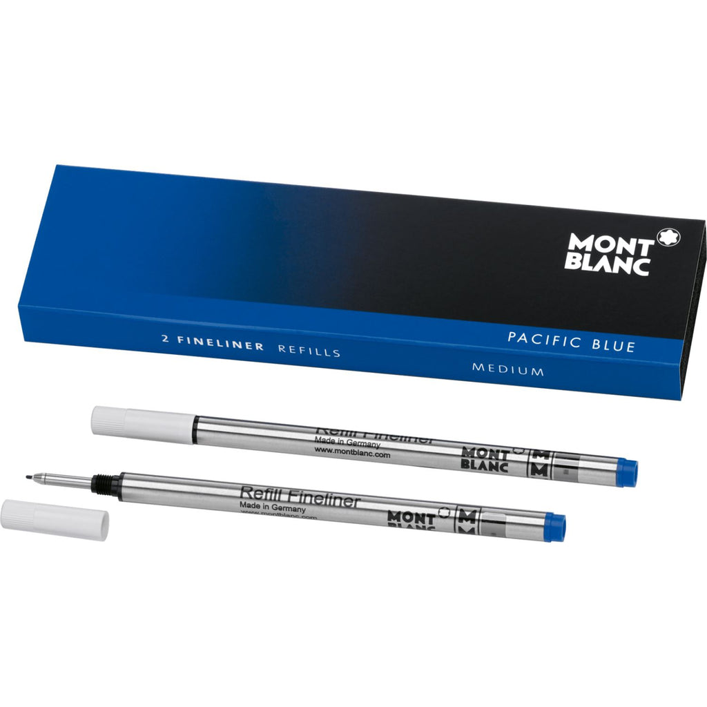 Montblanc Fineliner Refills Medium Pacific Blue - Pack of 2 (110150)