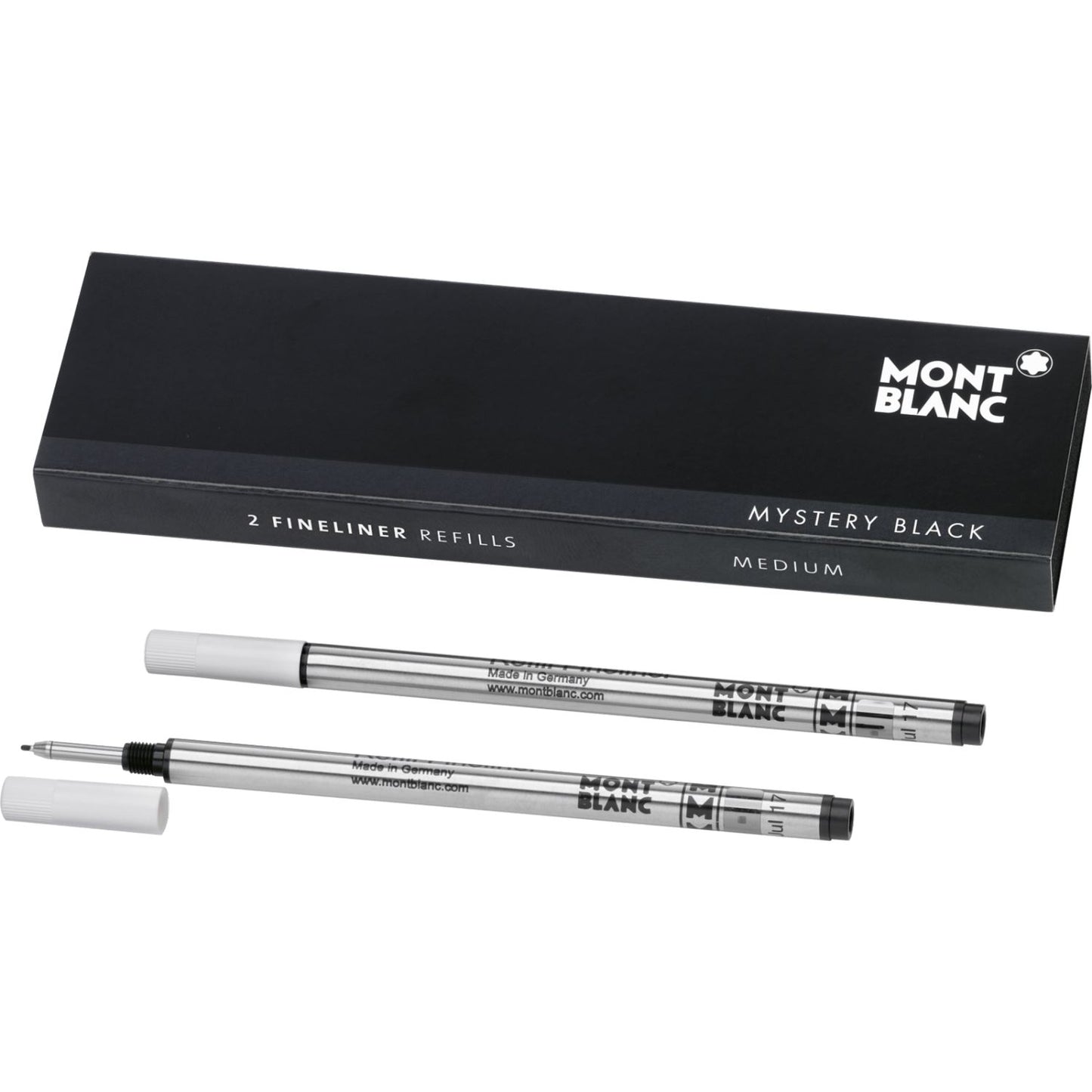 Montblanc Fineliner Refills Medium Mystery Black - Pack of 2 (110149)